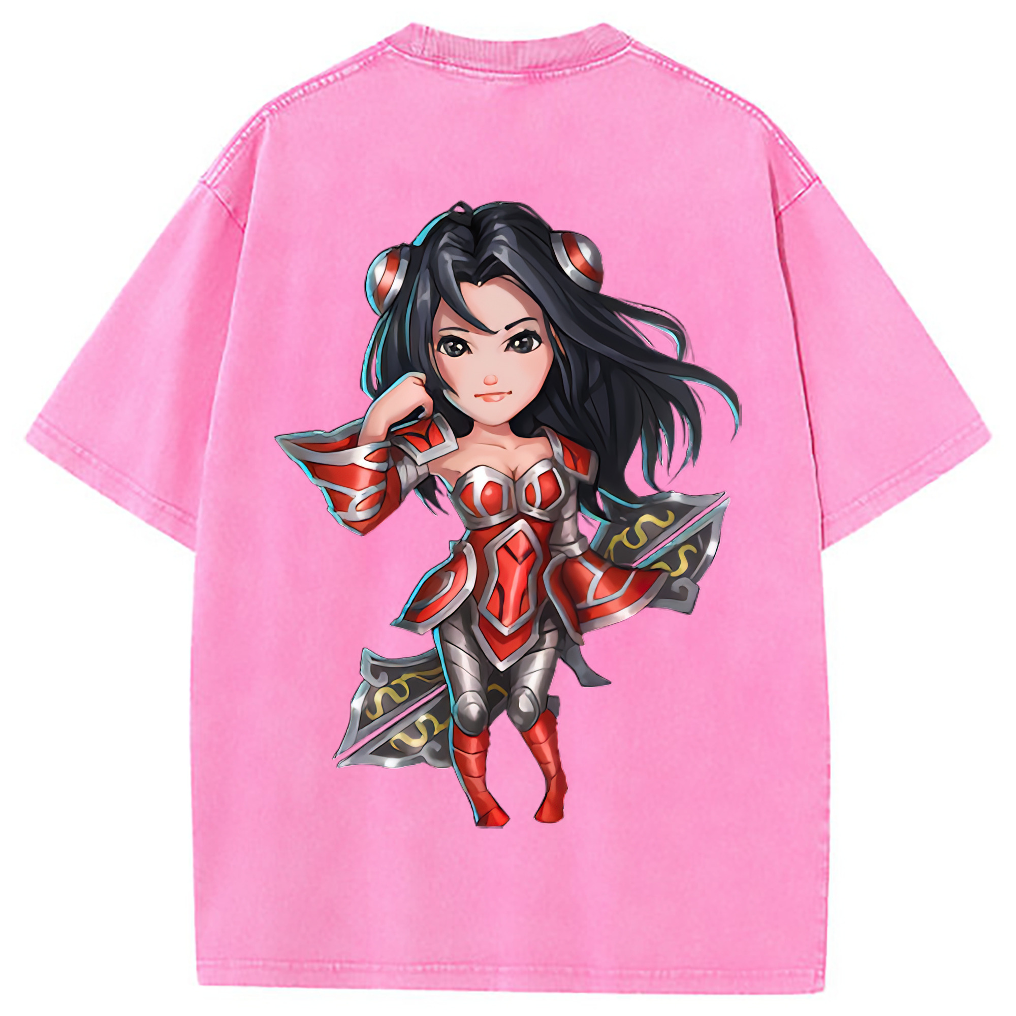 （画像用） リーグ・オブ・レジェンド League of Legends LOL 綿100% ヴィンテージ風 半袖Tシャツ（背面プリント）